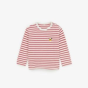 Zara red striped shirt